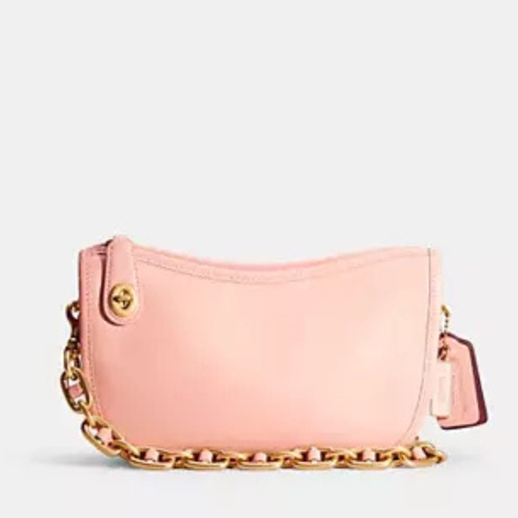 Coach Swinger Bag With Chain in Candy Pink and Brass (NWOT) - Picture 2 of 14